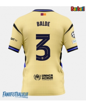 Barcelona Alejandro Balde #3 Tricou Fotbal Replică 2025-26 Barbati Deplasare